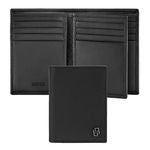 Card Holder With Flap Double B Saffiano Black