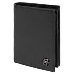 Card Holder With Flap Double B Saffiano Black