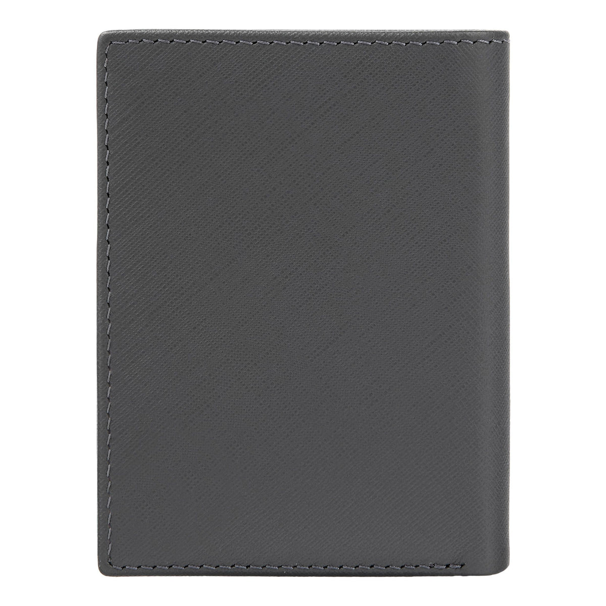 Card Holder With Flap Double B Saffiano Black