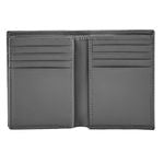 Card Holder With Flap Double B Saffiano Black