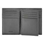 Card Holder With Flap Double B Saffiano Black