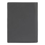 Card Holder With Flap And Money Pocket Double B Saffiano Black