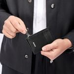 Card Holder Zip Classic Smooth Black