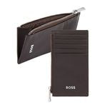 Card Holder Zip Classic Smooth Black