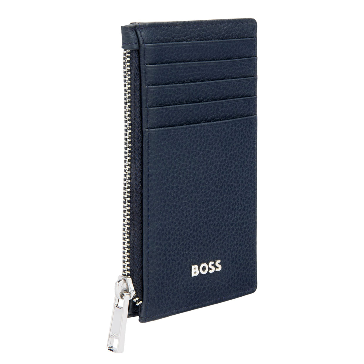 Card Holder Zip Classic Grained Black