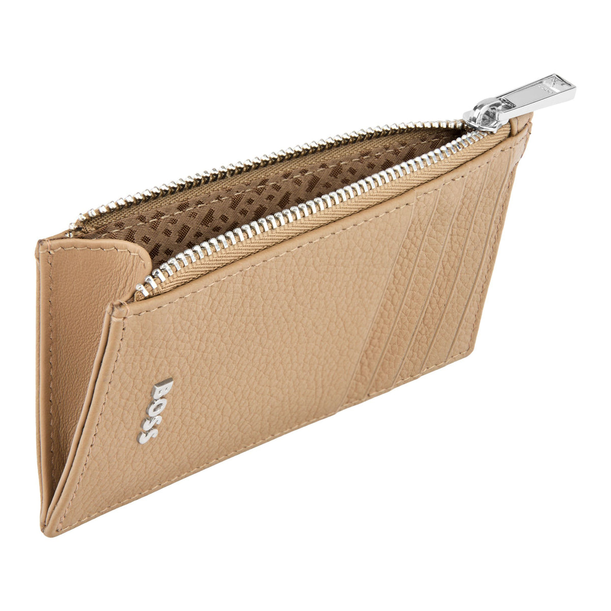 Card Holder Zip Classic Grained Black