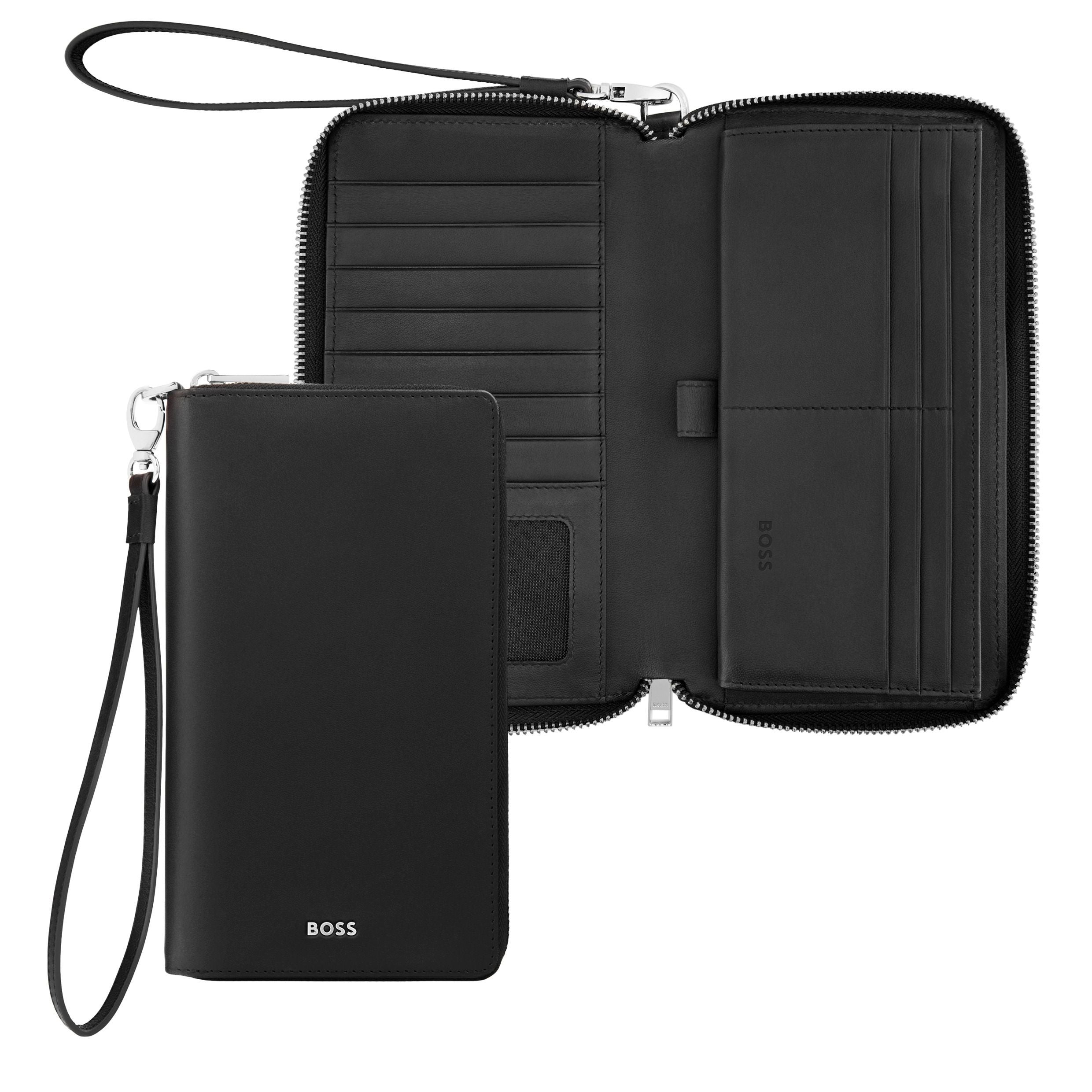 Travel Wallet Classic Smooth Black