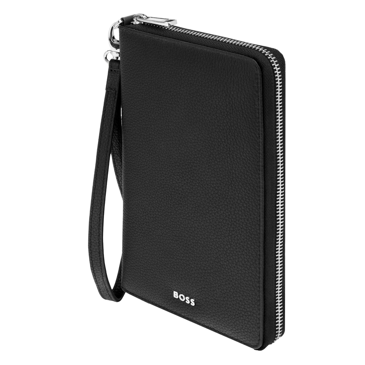 Travel Wallet Classic Grained Black