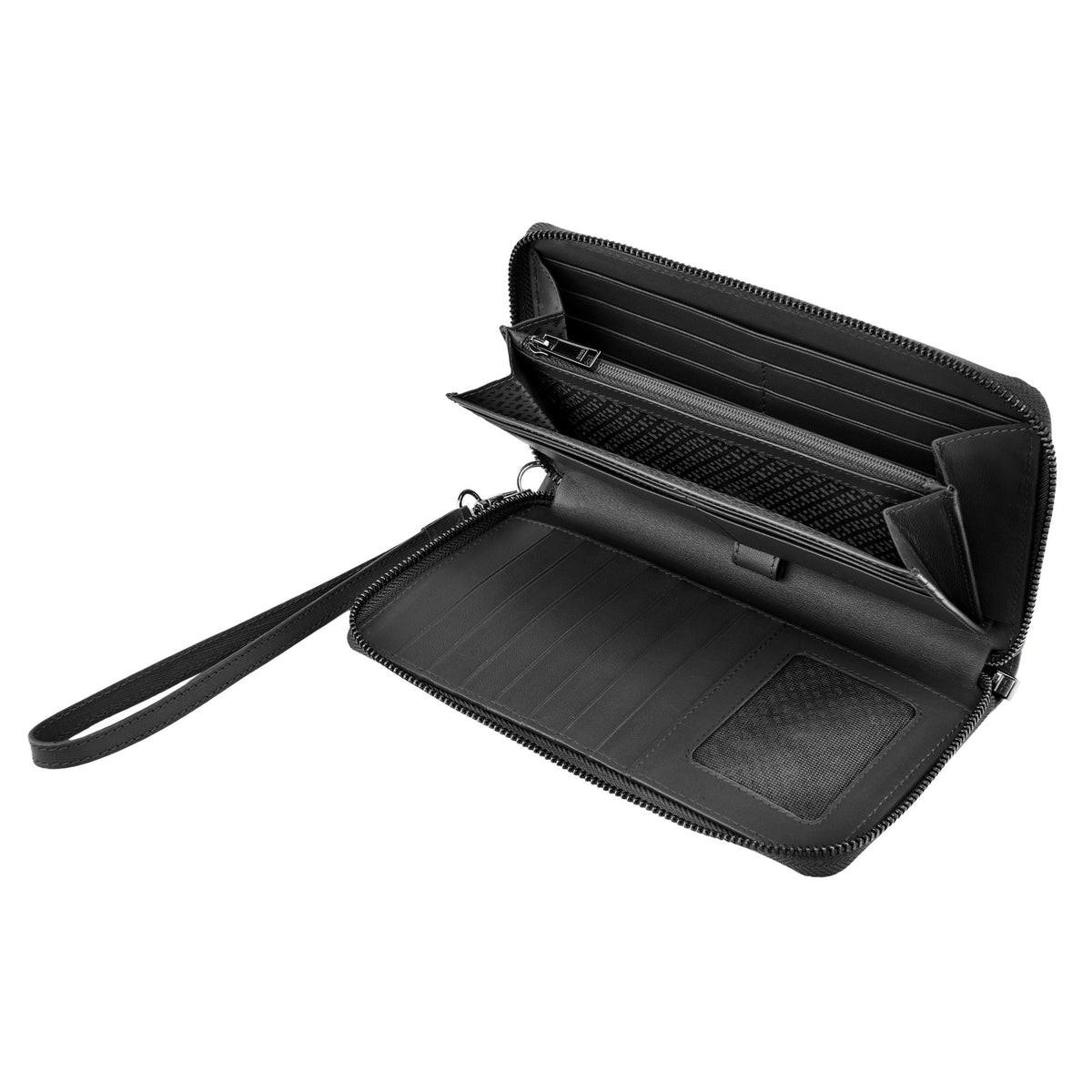 Travel Wallet Double B Saffiano Black