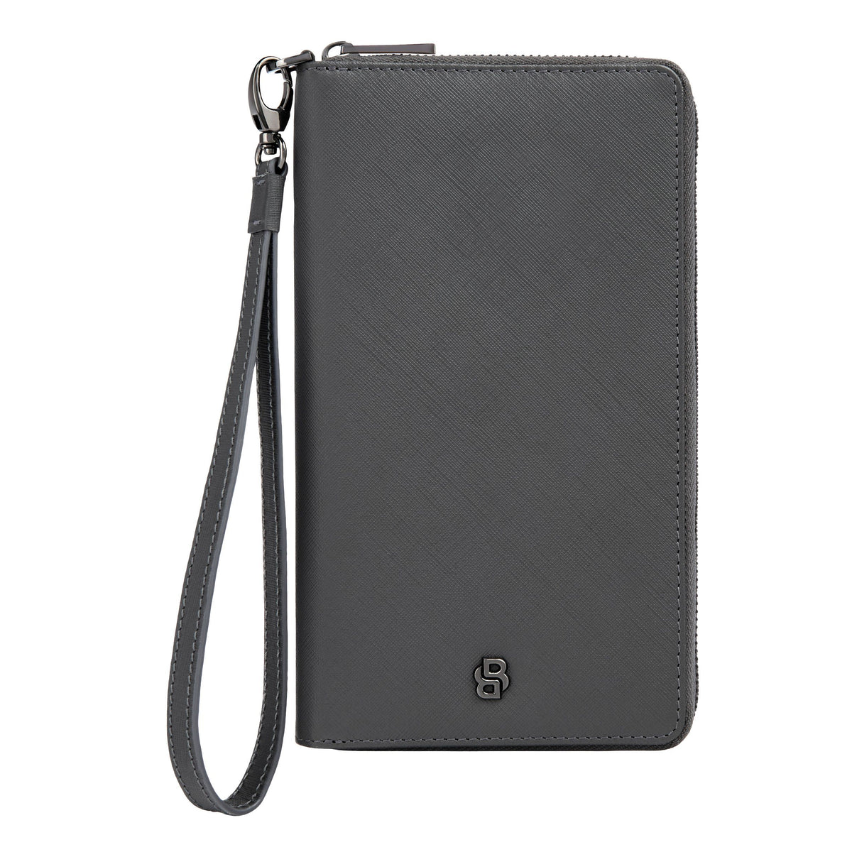 Travel Wallet Double B Saffiano Black