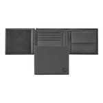 Money Wallet With Flap Double B Saffiano Black