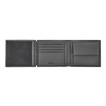 Money Wallet With Flap Double B Saffiano Black