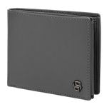 Money Wallet With Flap Double B Saffiano Black