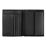 Money Wallet With Flap Double B Saffiano Black