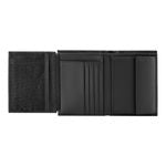 Money Wallet With Flap Double B Saffiano Black