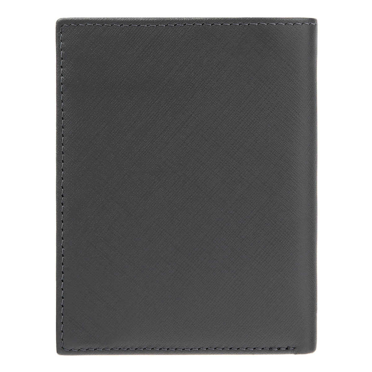 Money Wallet With Flap Double B Saffiano Black
