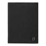 Passport Holder Double B Saffiano Black