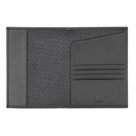 Passport Holder Double B Saffiano Black