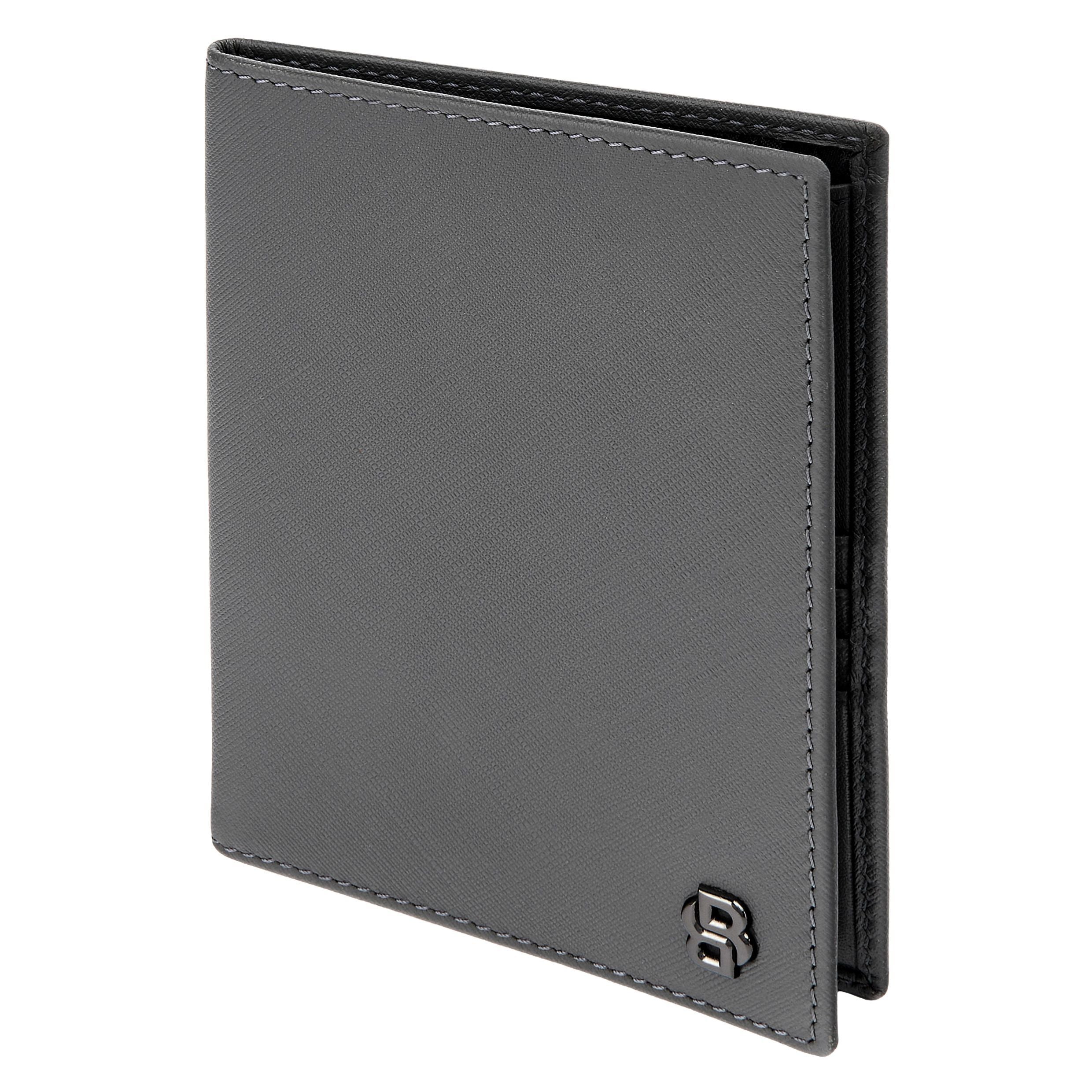 Passport Holder Double B Saffiano Black