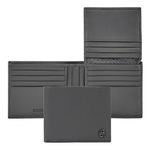 Card Wallet With Flap Double B Saffiano Black