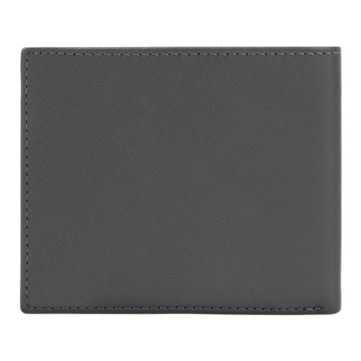 Card Wallet With Flap Double B Saffiano Black