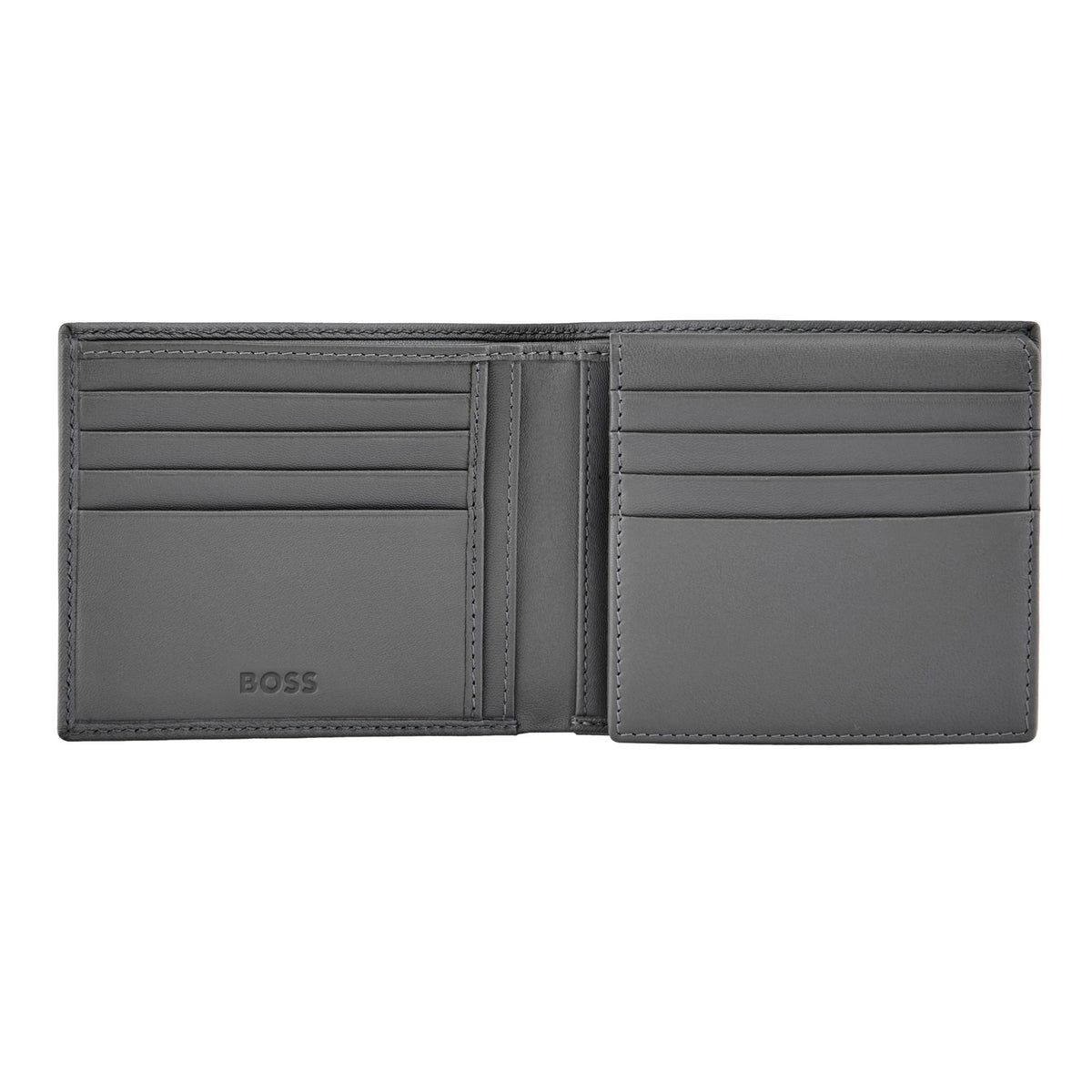 Card Wallet With Flap Double B Saffiano Black