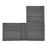 Card Wallet With Flap Double B Saffiano Black