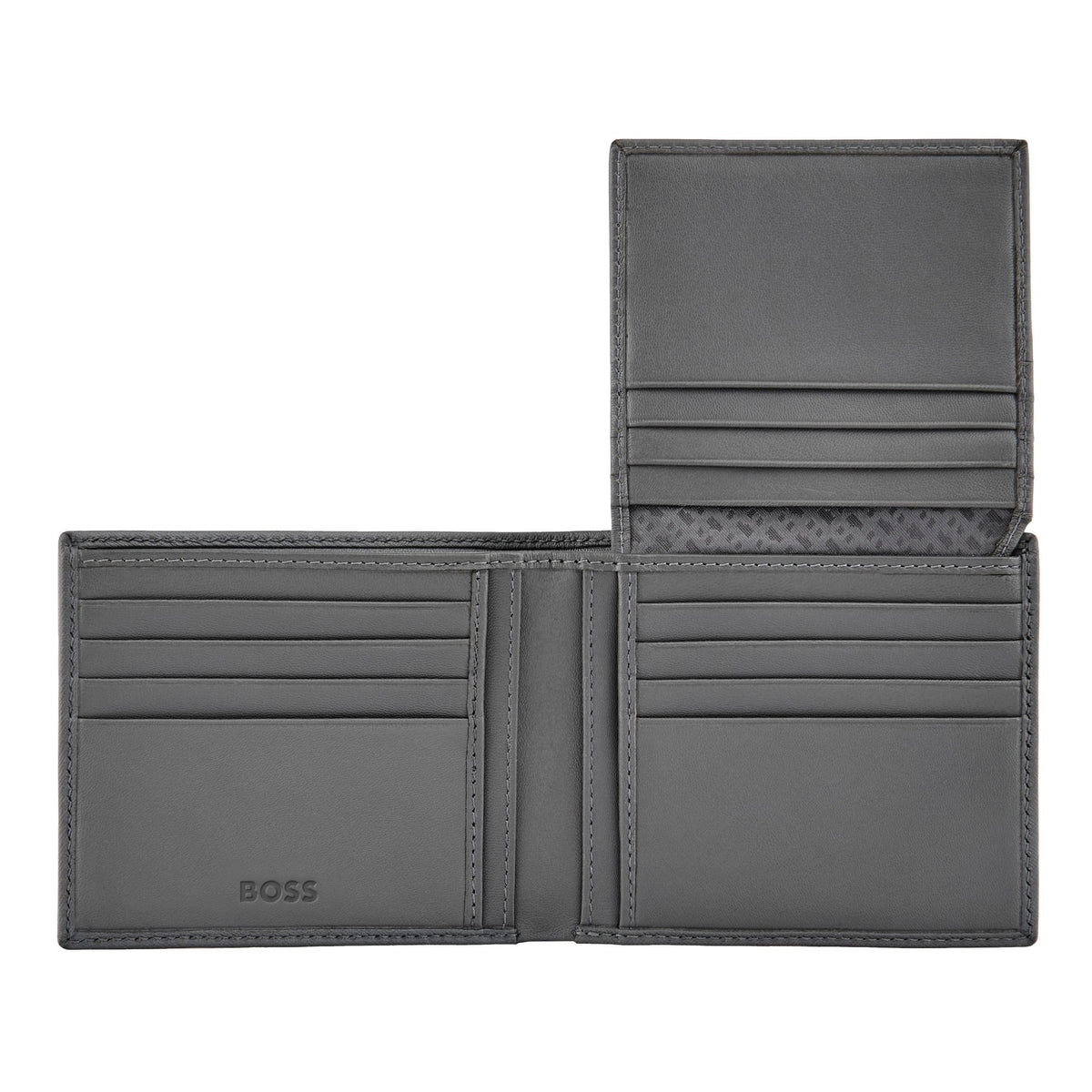 Card Wallet With Flap Double B Saffiano Black