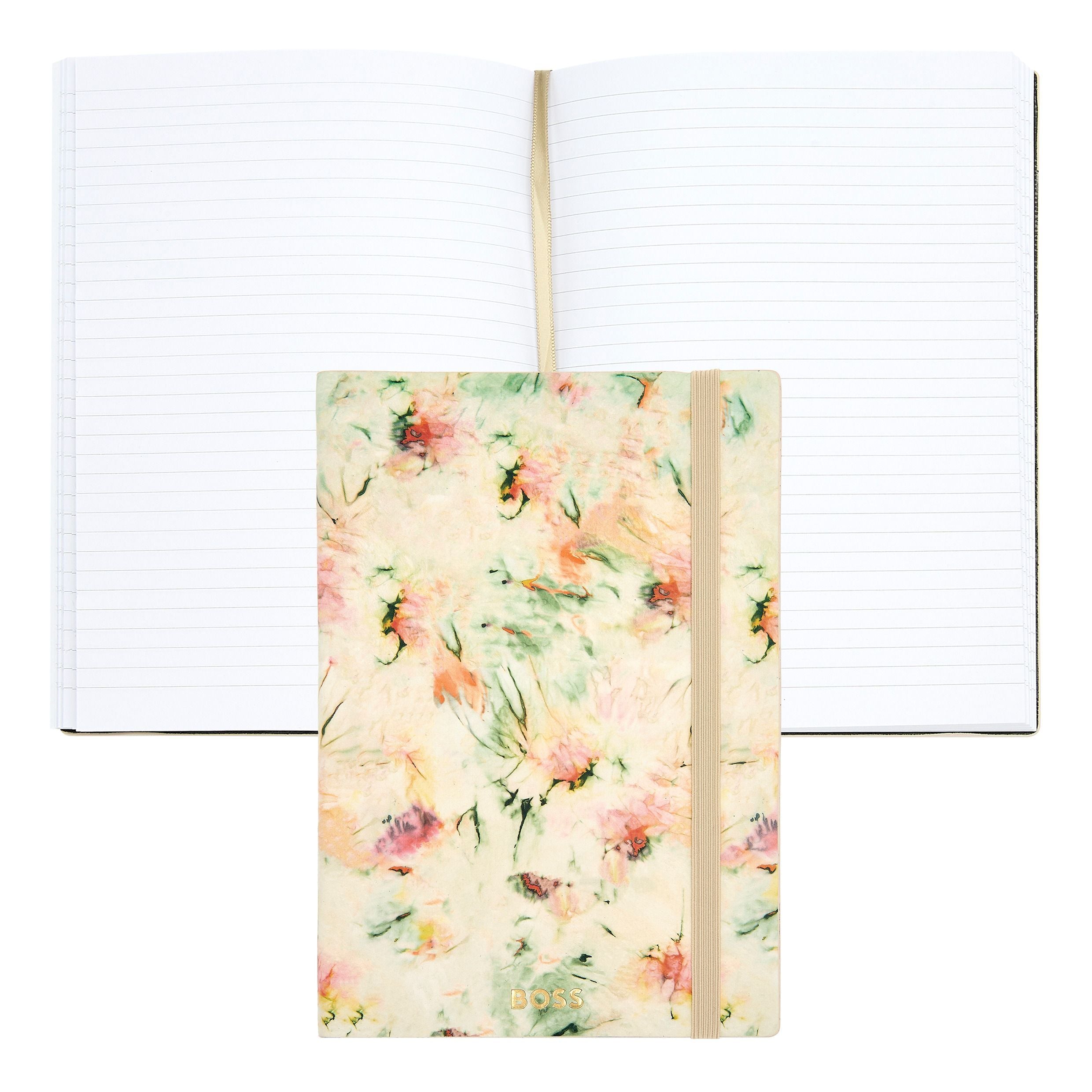 Notebook A5 Tie-Dye Flower Cream Lined
