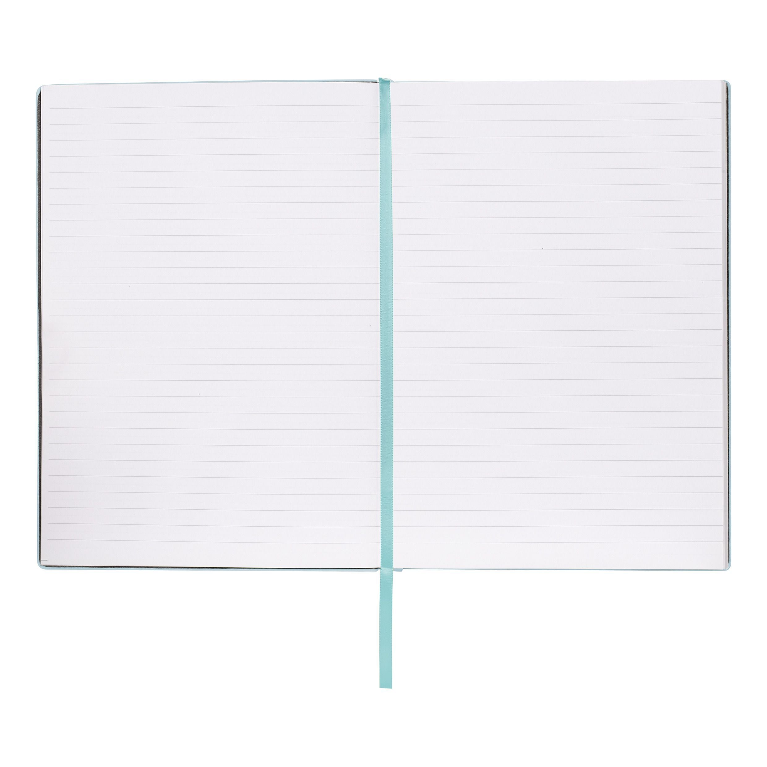 Notebook A5 Holographic Flower Light Blue Lined