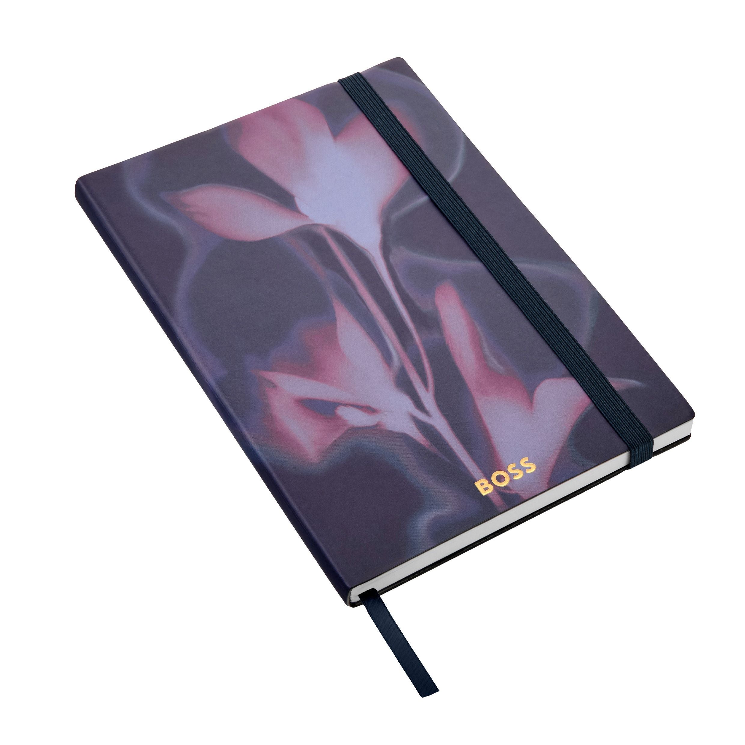 Notebook A5 Holographic Flower Light Blue Lined