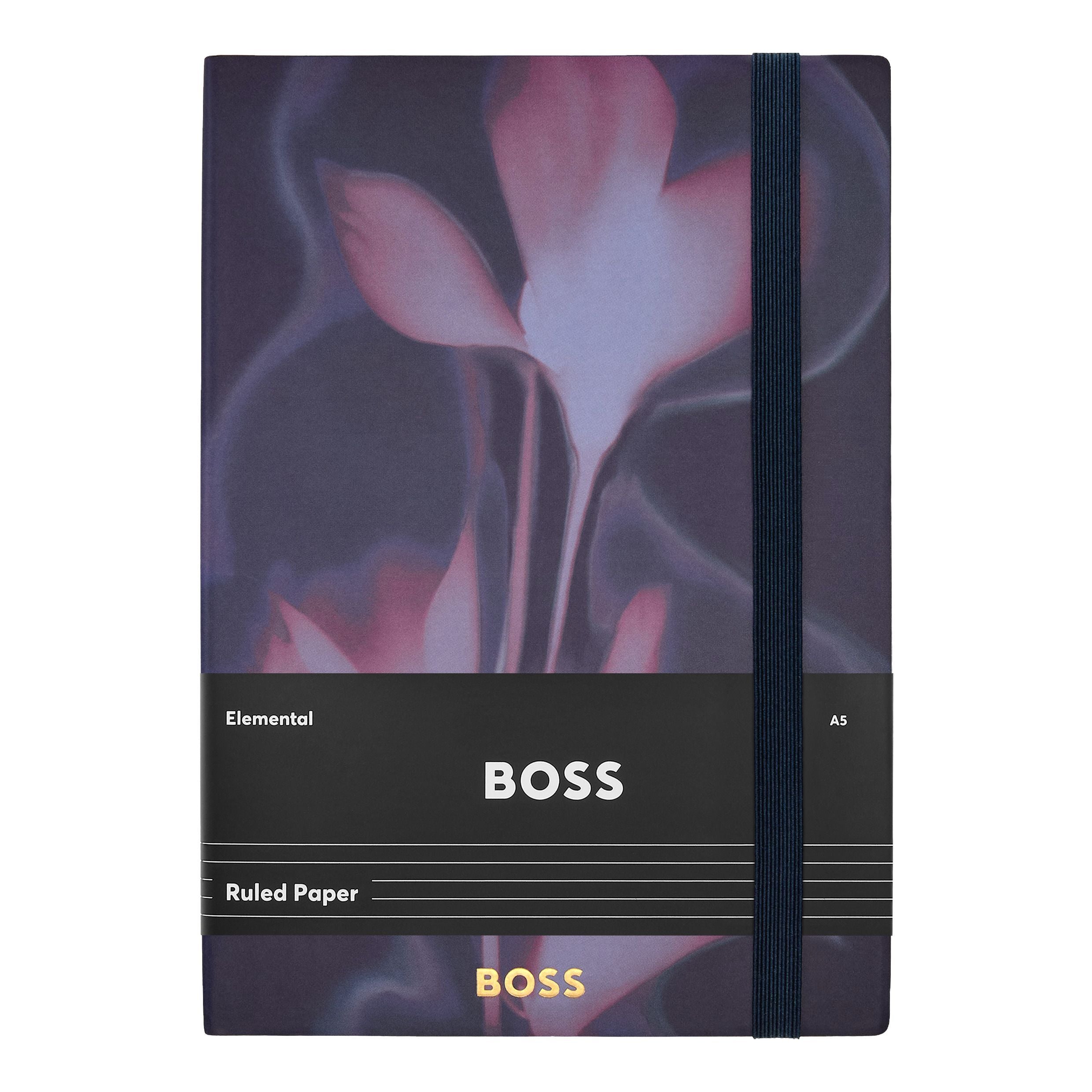 Notebook A5 Holographic Flower Light Blue Lined