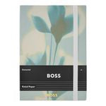 Notebook A5 Holographic Flower Light Blue Lined