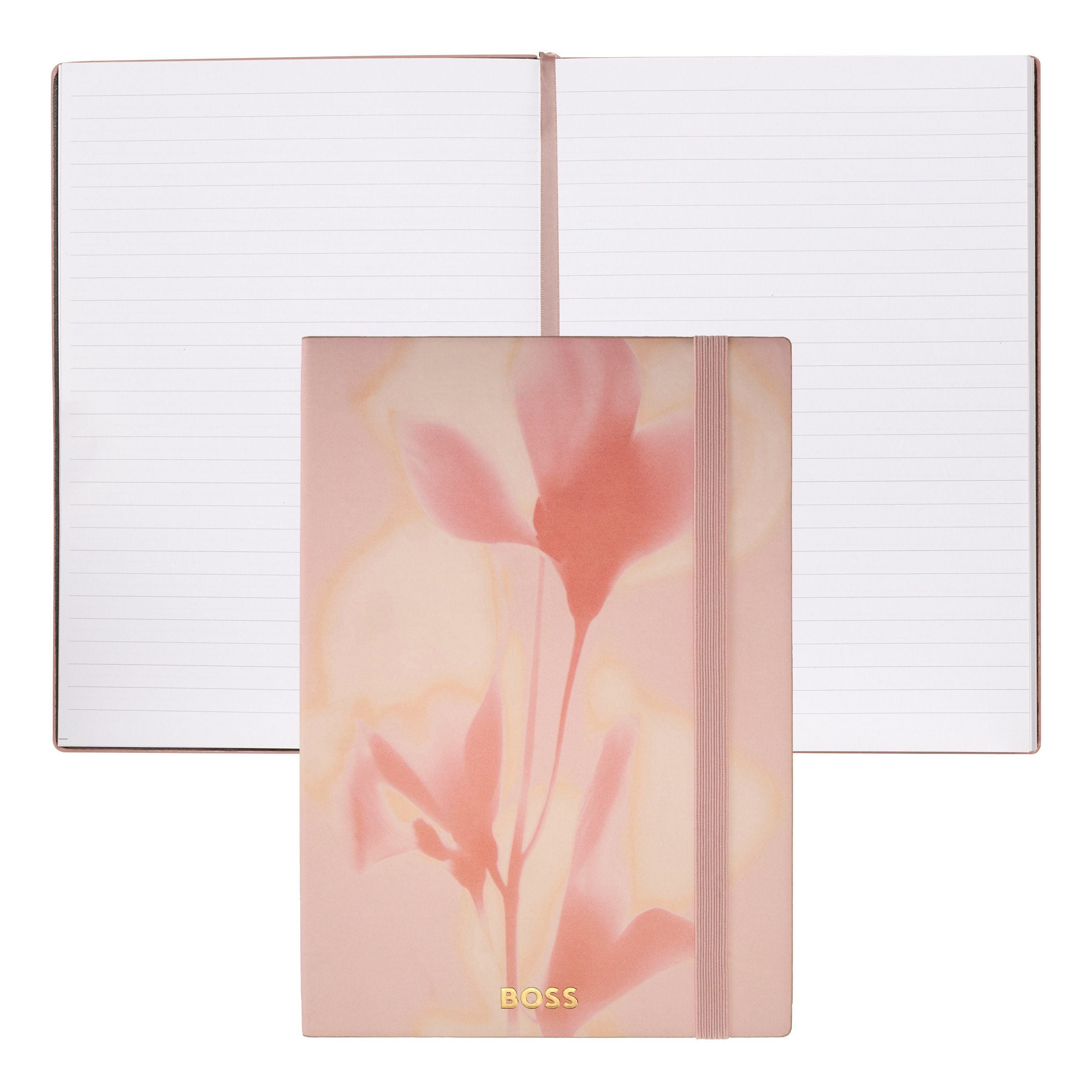 Notebook A5 Holographic Flower Light Blue Lined
