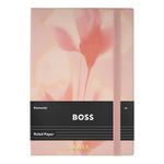 Notebook A5 Holographic Flower Light Blue Lined