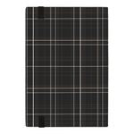 Notebook A5 Checkered Black Lined