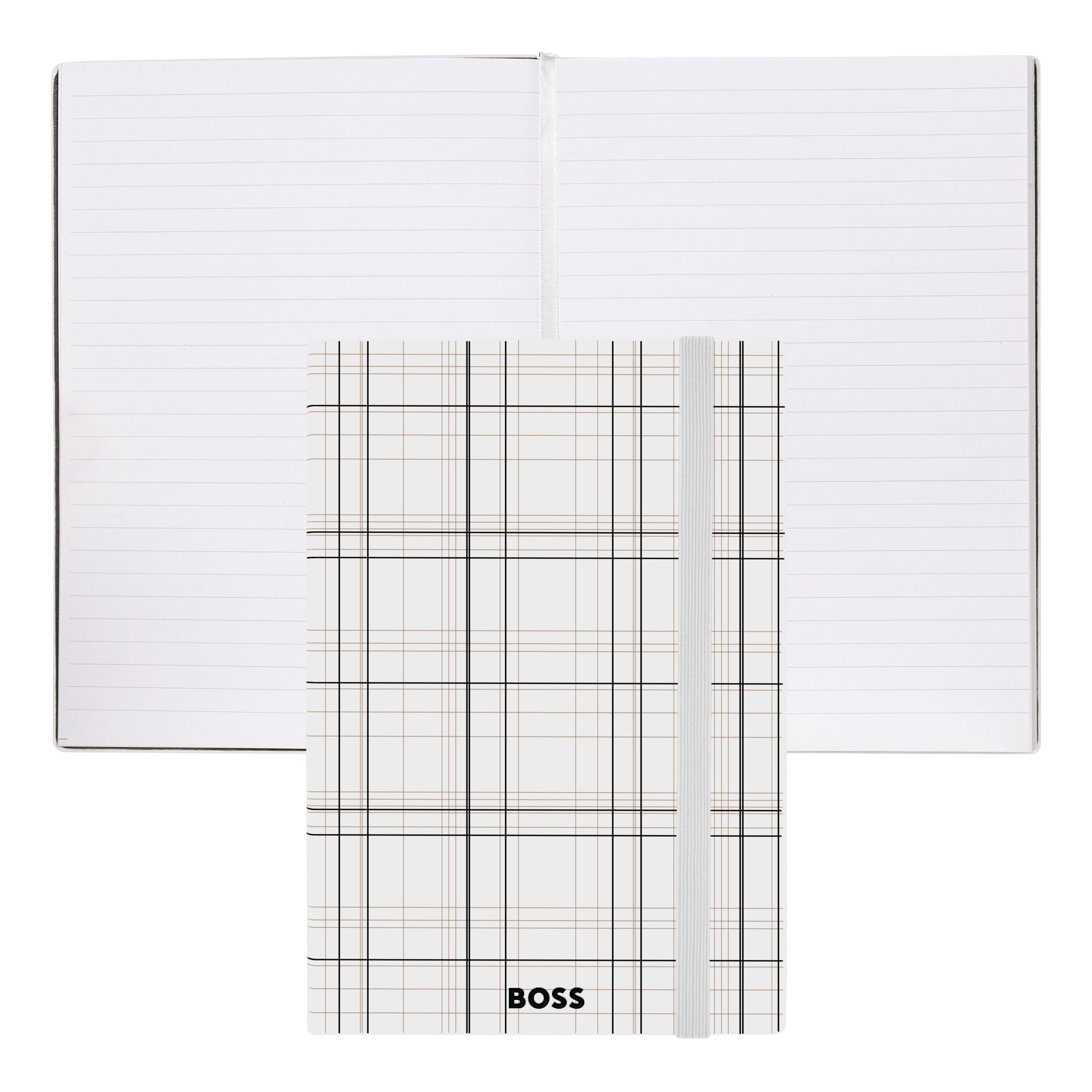 Notebook A5 Checkered Black Lined