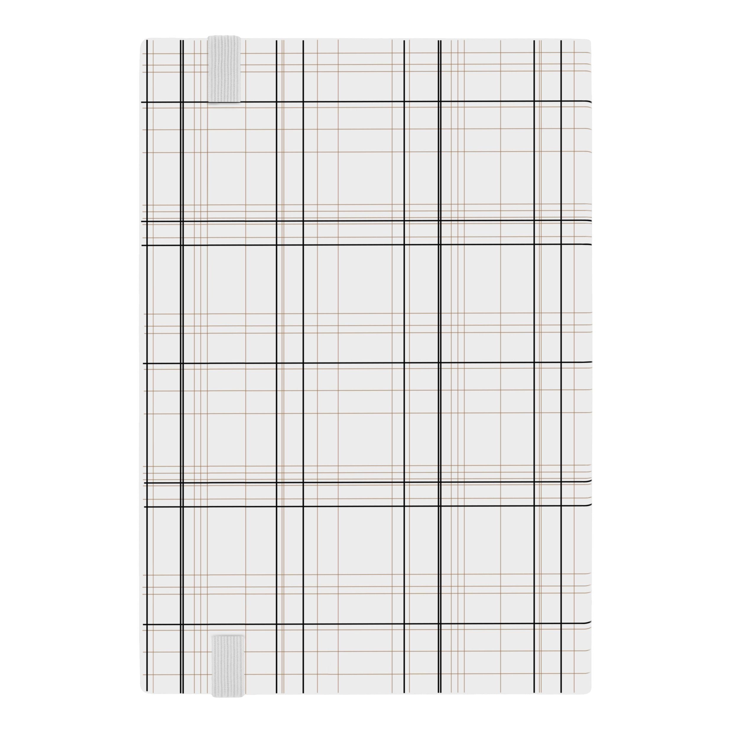 Notebook A5 Checkered Black Lined