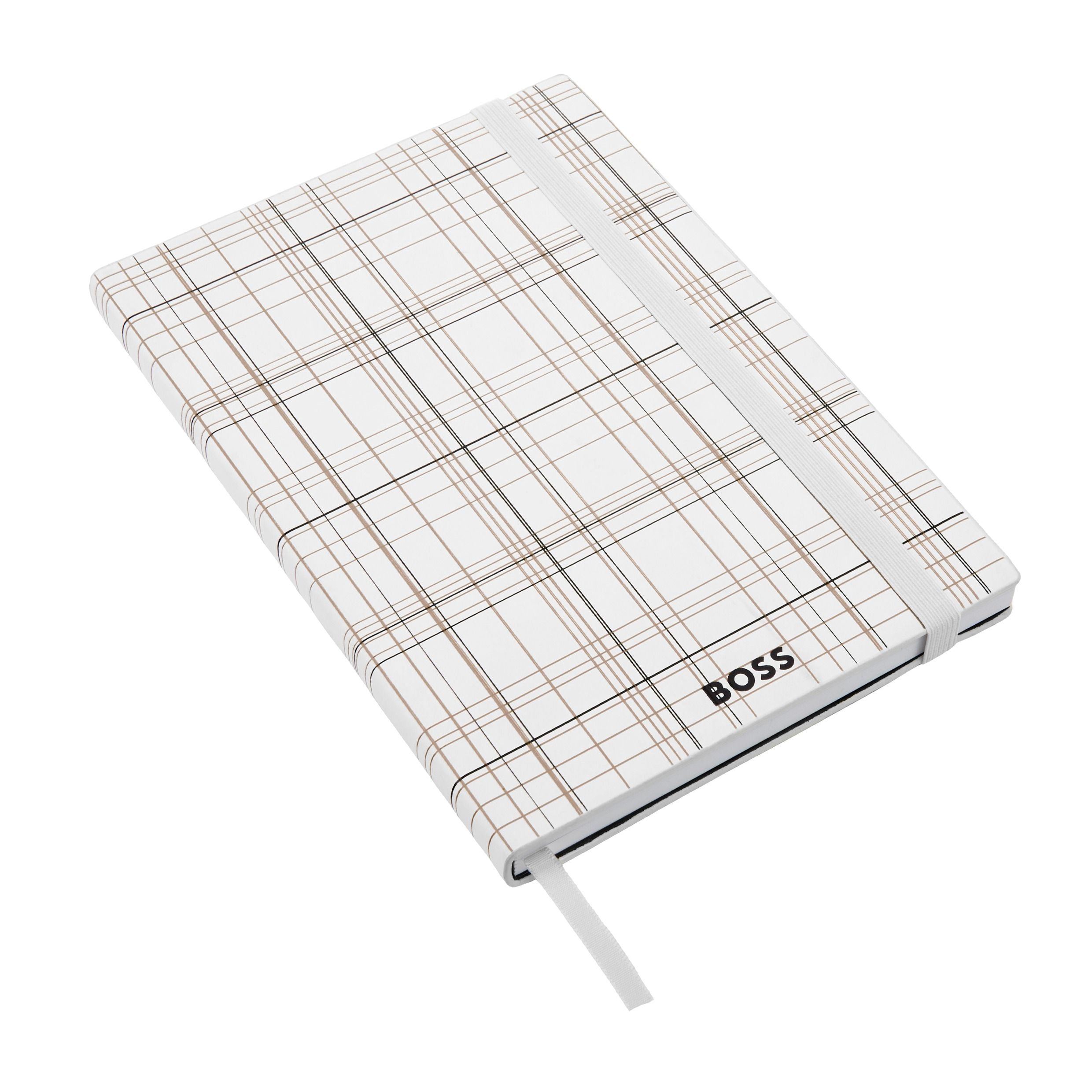 Notebook A5 Checkered Black Lined