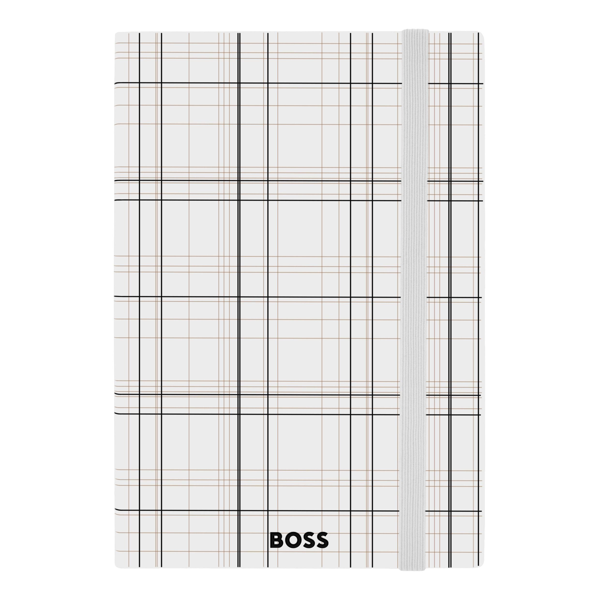 Notebook A5 Checkered Black Lined