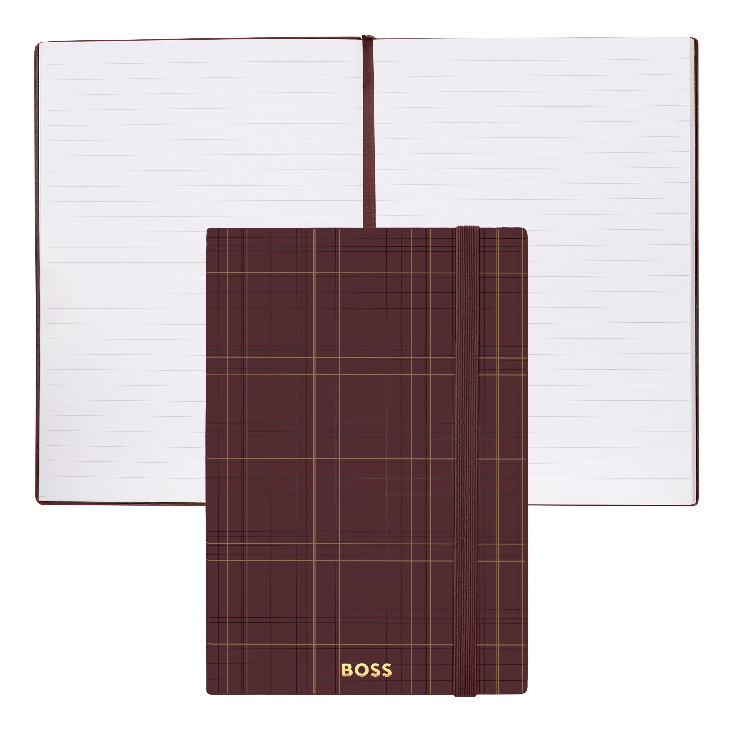 Notebook A5 Checkered Black Lined