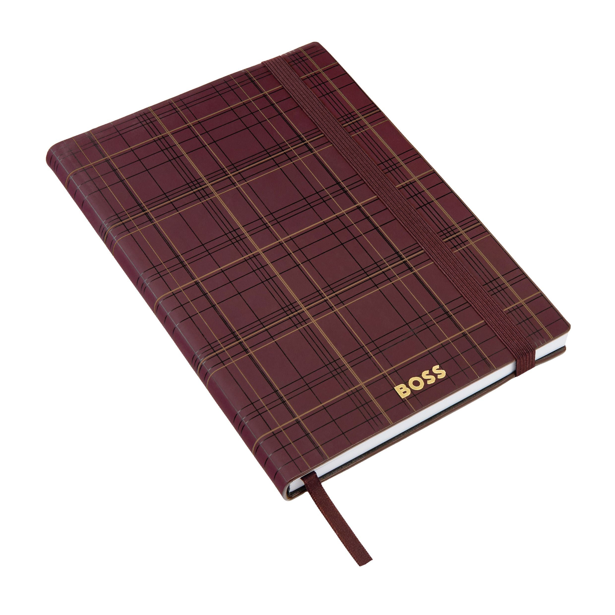 Notebook A5 Checkered Black Lined