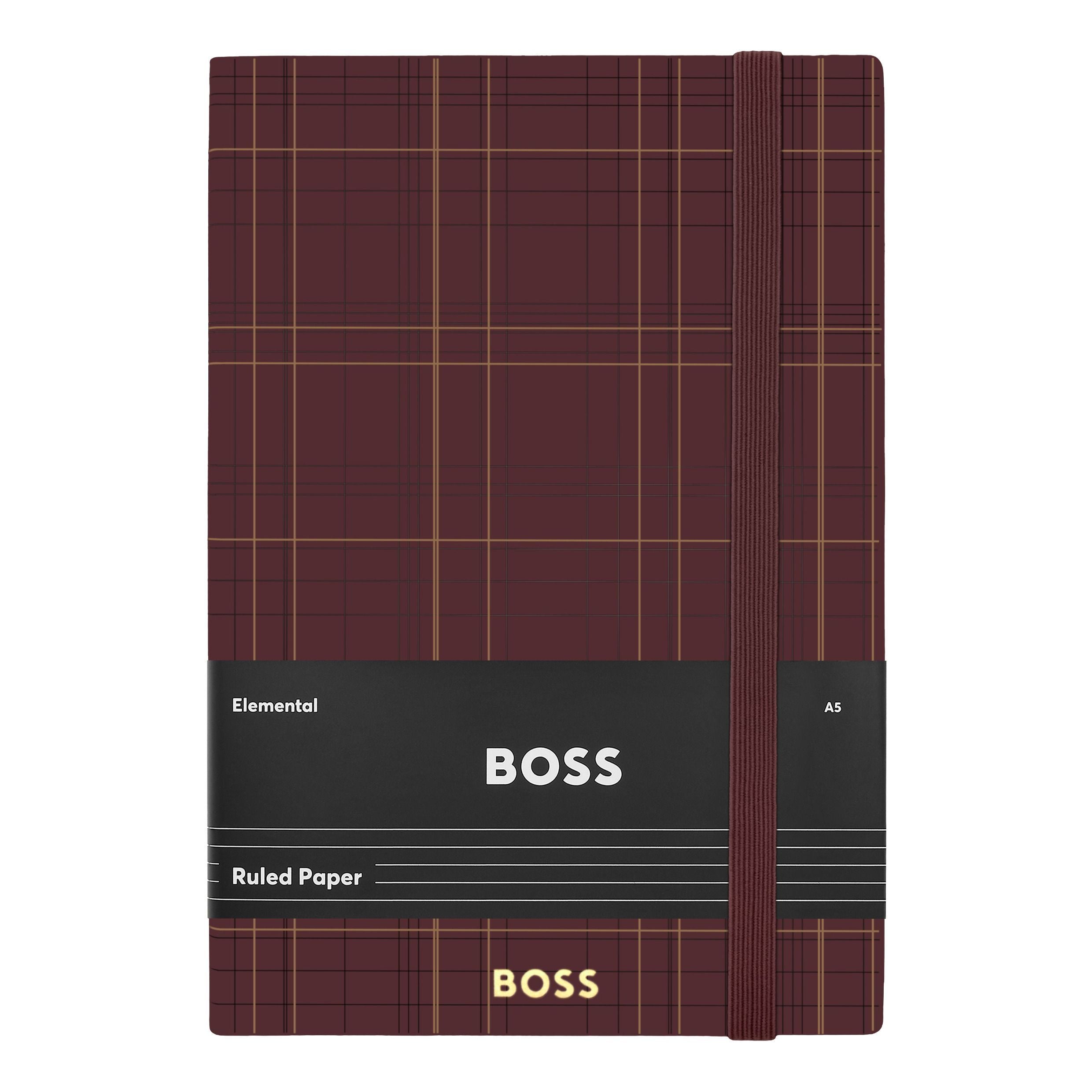 Notebook A5 Checkered Black Lined