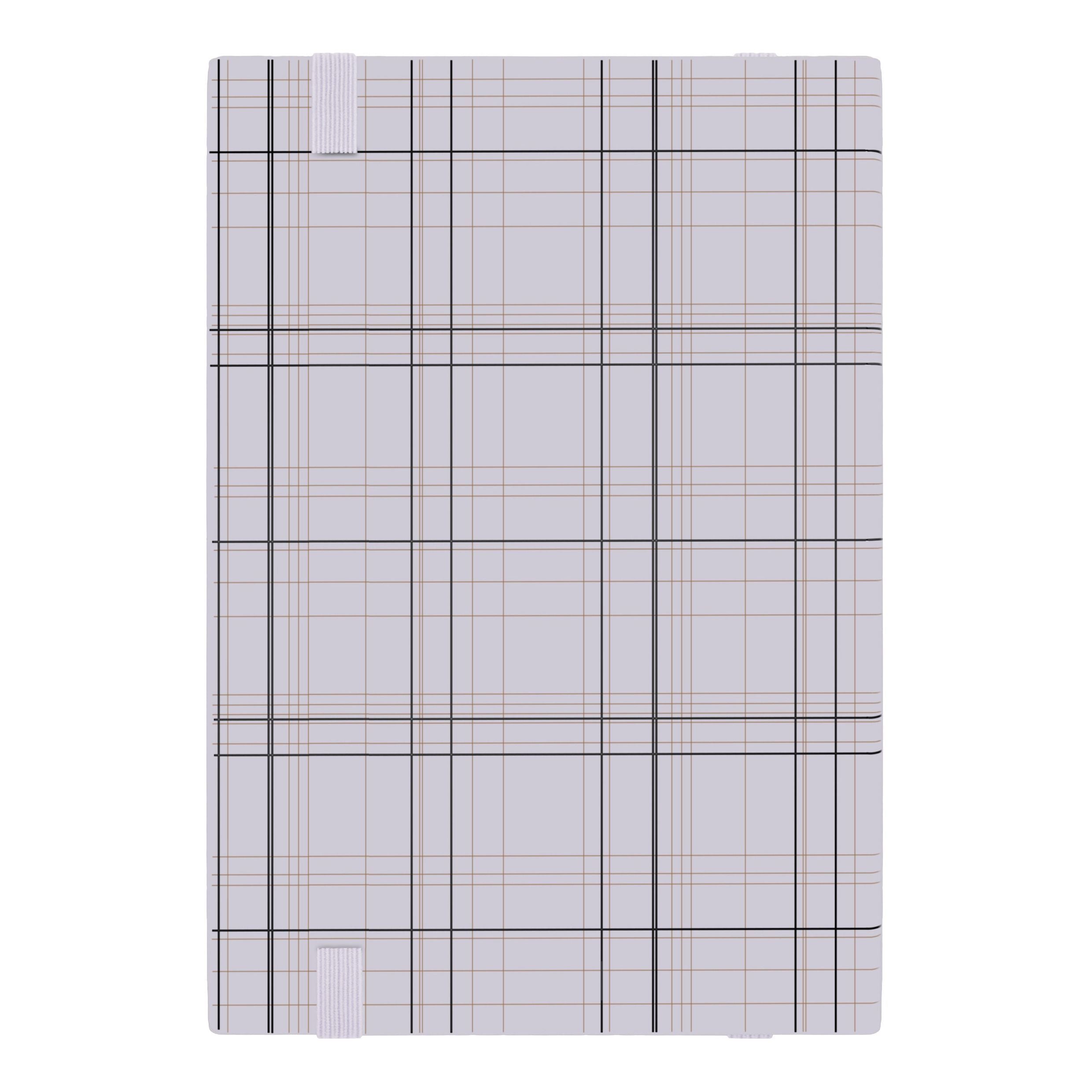 Notebook A5 Checkered Black Lined