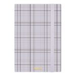 Notebook A5 Checkered Black Lined