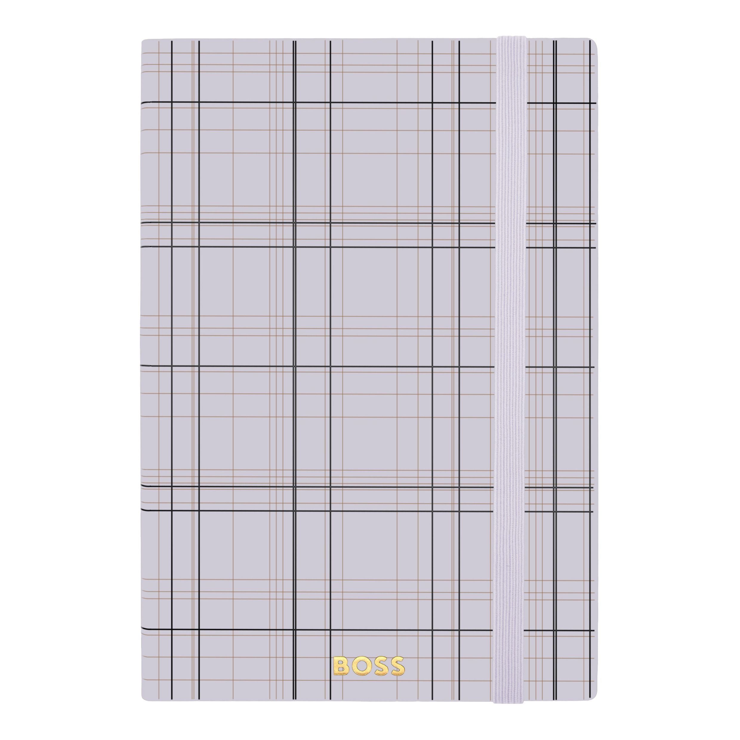 Notebook A5 Checkered Black Lined