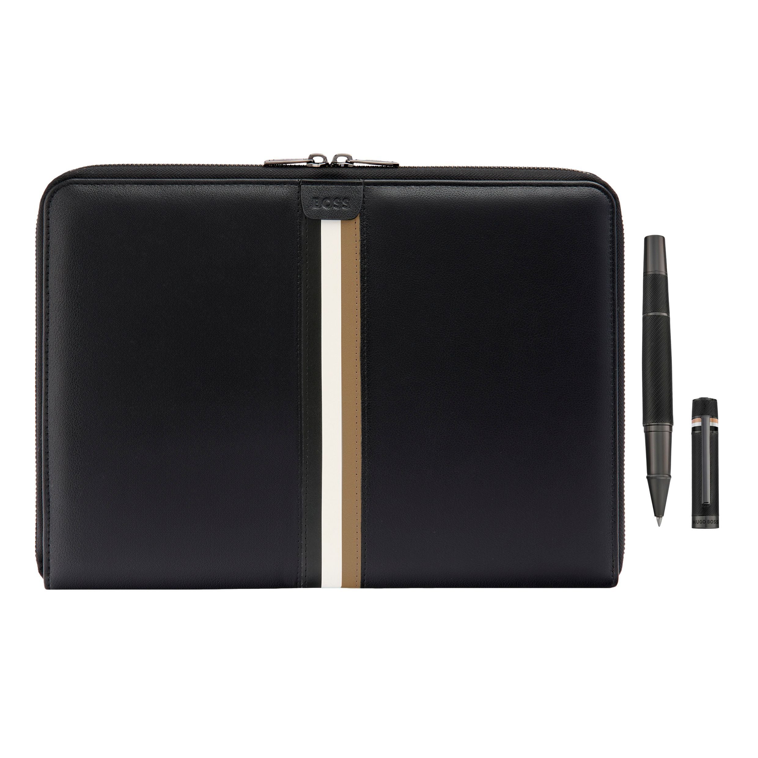 Set Hugo Boss Black (Rollerball Pen & Conference Folder A4)