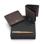Set Hugo Boss (Ballpoint Pen, Card Holder & Wallet)