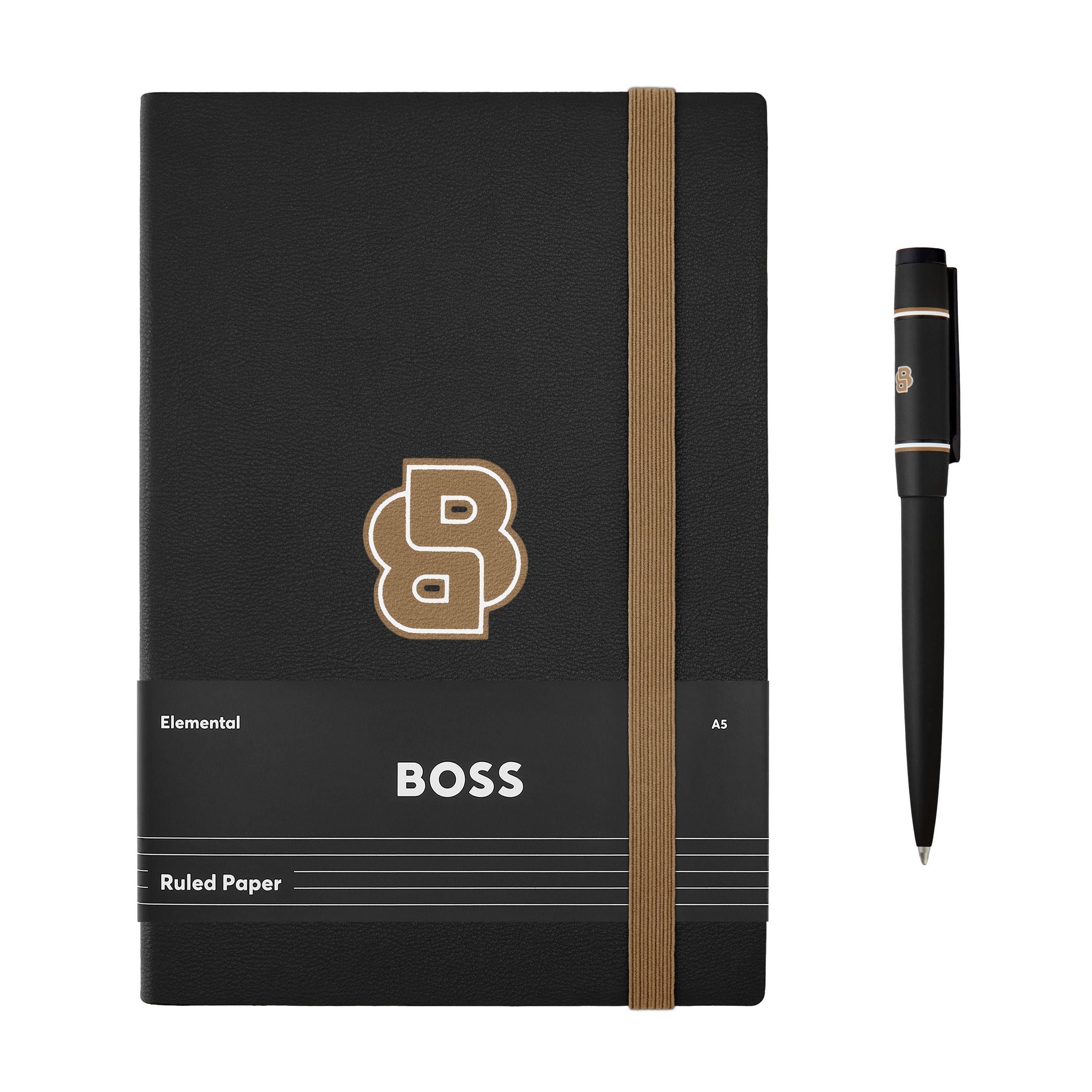 Set Hugo Boss Black (Ballpoint Pen & Note Pad A5)