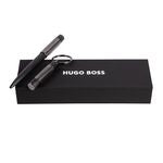 Set Gear Ribs Black (Ballpoint Pen & Key Ring)